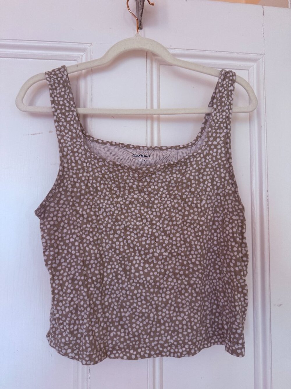 Old Navy Sage/olive Crop Tank Top